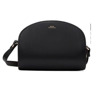 A.P.C. Black Mini Demi-Lune Bag